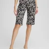 Cheap Travelers™ Leaf Print Bermuda Shorts Pants