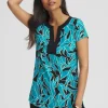Store Travelers™ Leaves Cap Sleeve Kurta Tops
