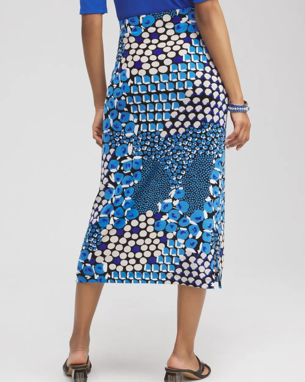 Fashion Travelers™ Mixed Dots Midi Skirt Skirts