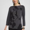 New Travelers™ Modern Floral Tunic Tops