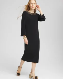 Best Travelers™ Rhinestone Scoopback Midi Dress Dresses