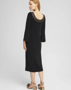 Best Travelers™ Rhinestone Scoopback Midi Dress Dresses