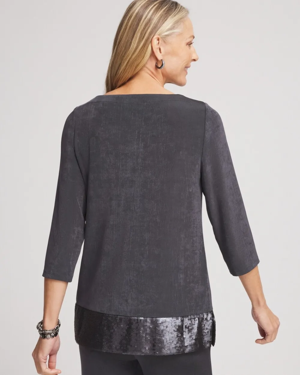 Best Travelers™ Sequin Trim Tunic Tops