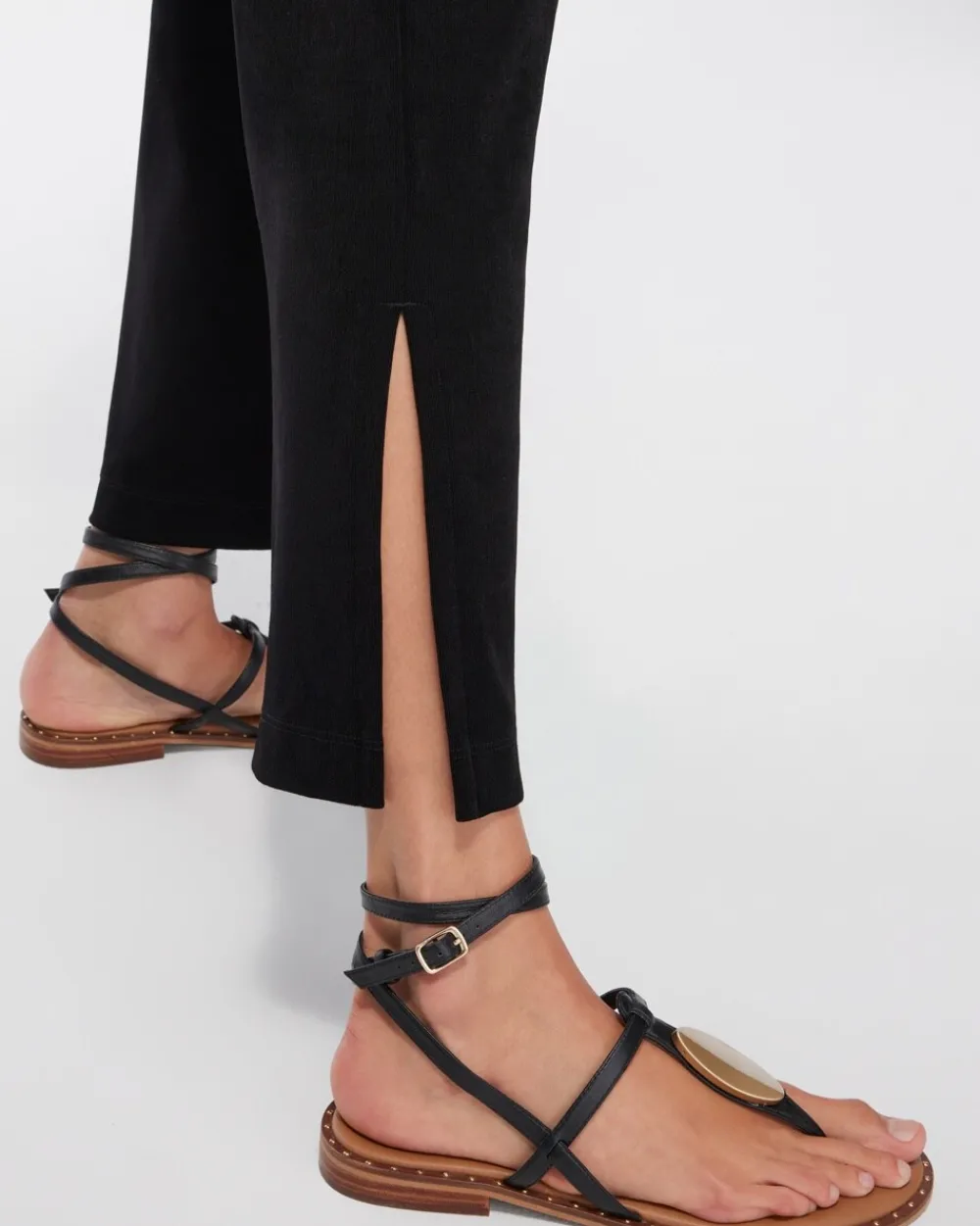 Store Travelers Wide Leg Side Slit Ankle Pants Pants