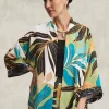 Clearance Tropical Palms Kimono Tops