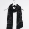 Cheap Velvet Burnout Scarf Scarves