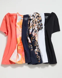 Sale V-neck Perfect Tee Tops