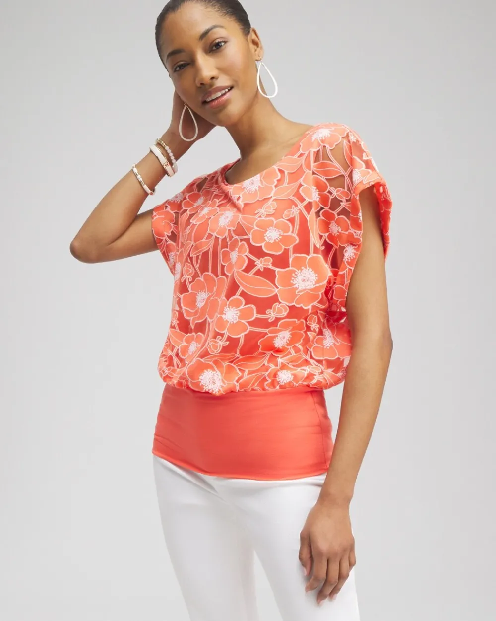 Sale Warm Banded Hem Top Tops