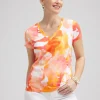 Store Watercolor V-neck Perfect Tee Tops