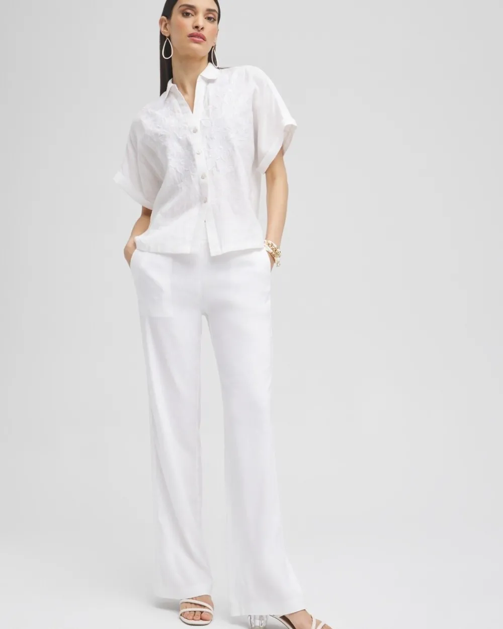 Fashion Wide Leg Linen Pants Pants