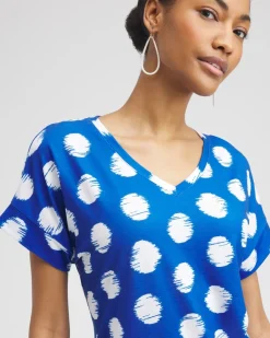 Flash Sale Zenergy® Dots Drop Shoulder Tee Tops