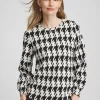 Hot Zenergy® Houndstooth Long-Sleeve Top Tops