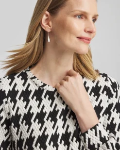 Hot Zenergy® Houndstooth Long-Sleeve Top Tops