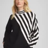 Flash Sale Zenergy® Luxe Cashmere Blend Striped Sweater Tops | Activewear