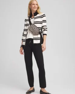 Flash Sale Zenergy® Luxe Cashmere Blend Striped Cardigan Jackets & Coats | Activewear