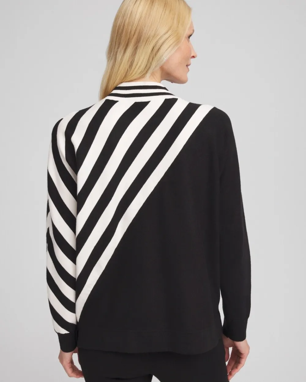 Flash Sale Zenergy® Luxe Cashmere Blend Striped Sweater Tops | Activewear