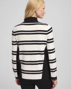 Flash Sale Zenergy® Luxe Cashmere Blend Striped Cardigan Jackets & Coats | Activewear