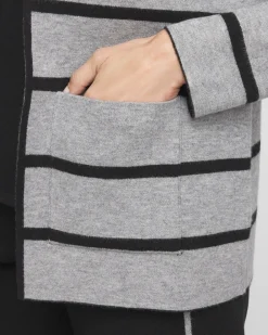 Sale Zenergy® Luxe Reversible Stripe Cardigan Jackets & Coats