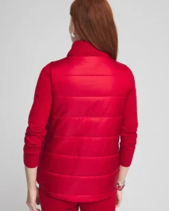 Outlet Zenergy® Luxe Ribbed-Knit Puffer Vest Jackets & Coats | Activewear
