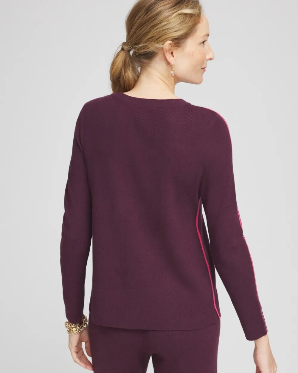 Sale Zenergy® Luxe Side Stripe Top Tops | Sweaters