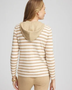 Sale Zenergy® Luxe Striped Hooded Cardigan Jackets & Coats | Activewear
