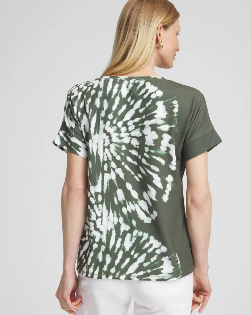 Clearance Zenergy® Placed Tie Dye Tee Tops