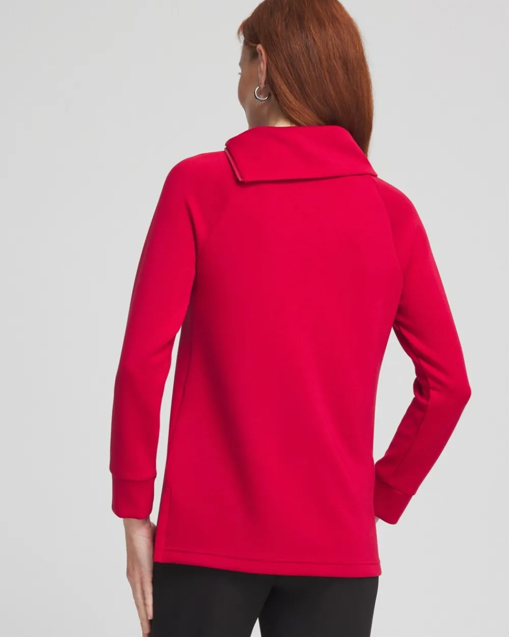 New Zenergy® Scuba Zip Neck Tunic Tops | Activewear