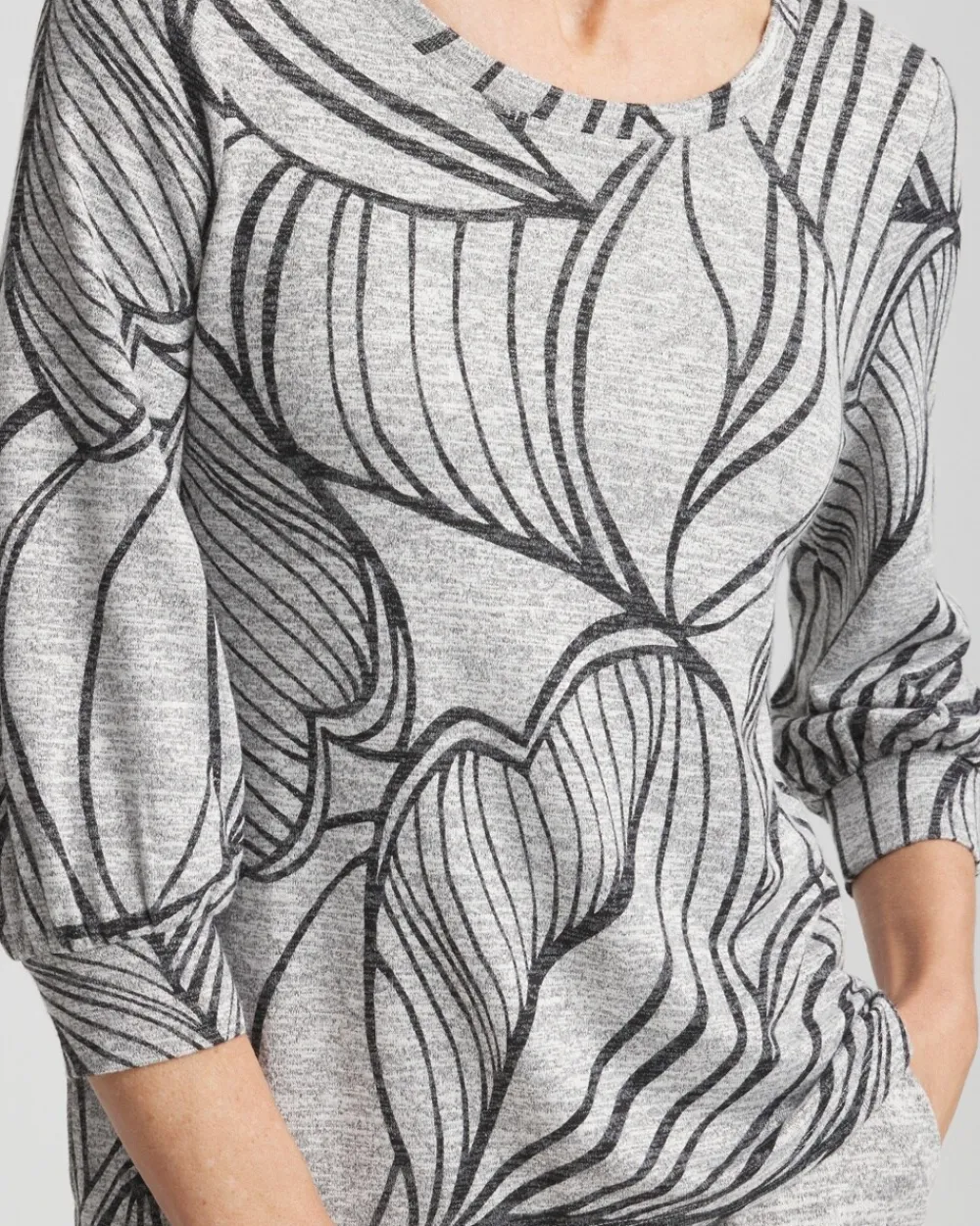 Flash Sale Zenergy® Soft Essentials 3/4 Sleeve Top Tops