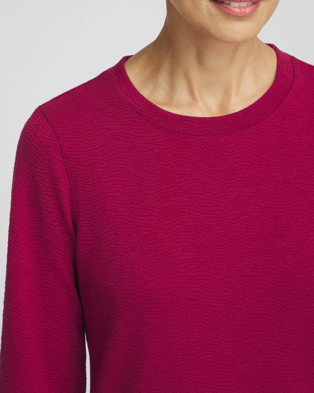 Best Sale Zenergy® Textured Pullover Top Tops