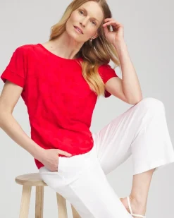 Store Zenergy® Textured Star Top Tops
