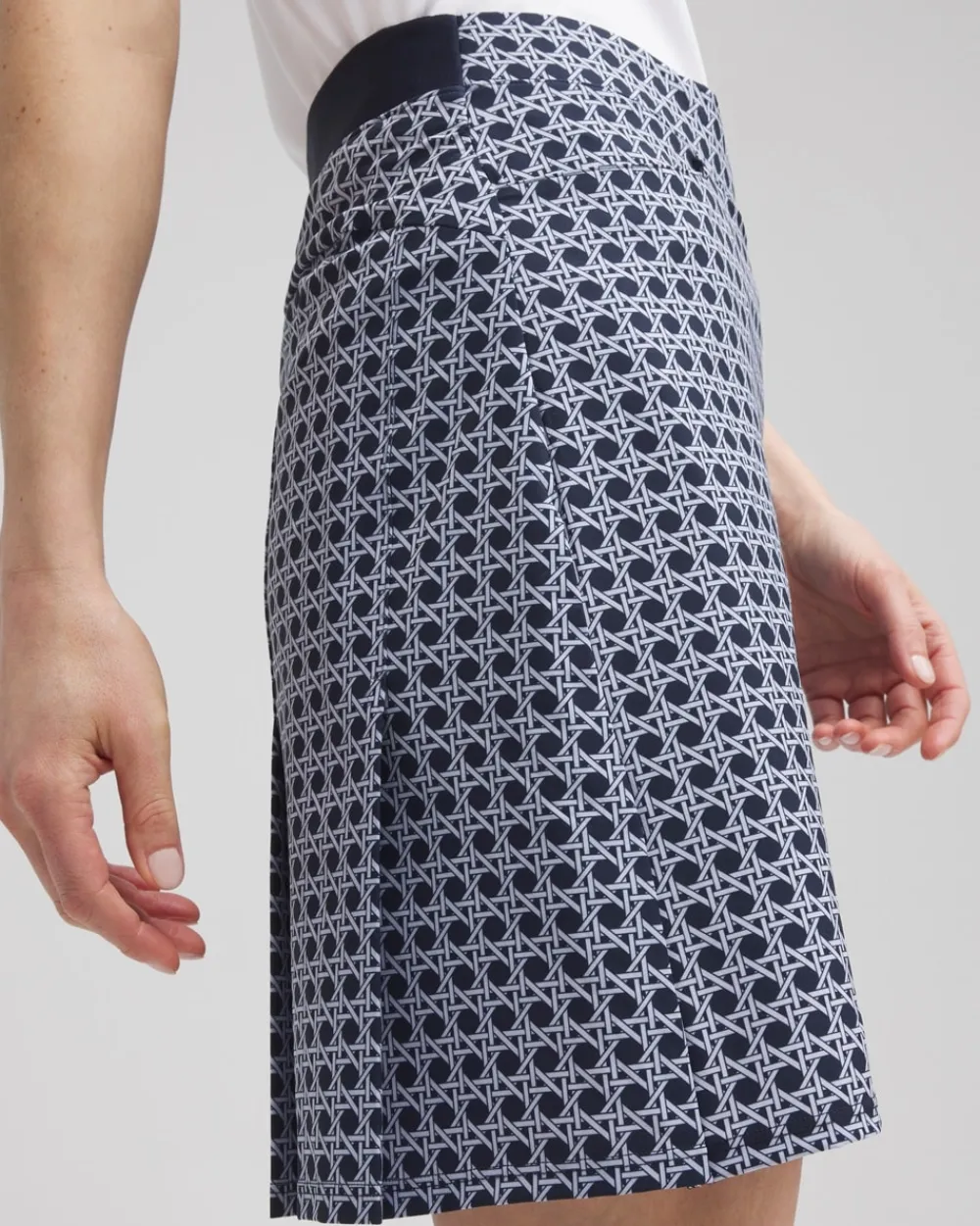 Fashion Zenergy® UPF Cane Back Pleat Skort Pants