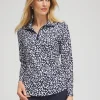 Store Zenergy® UPF Dots Mesh Inset Top Tops