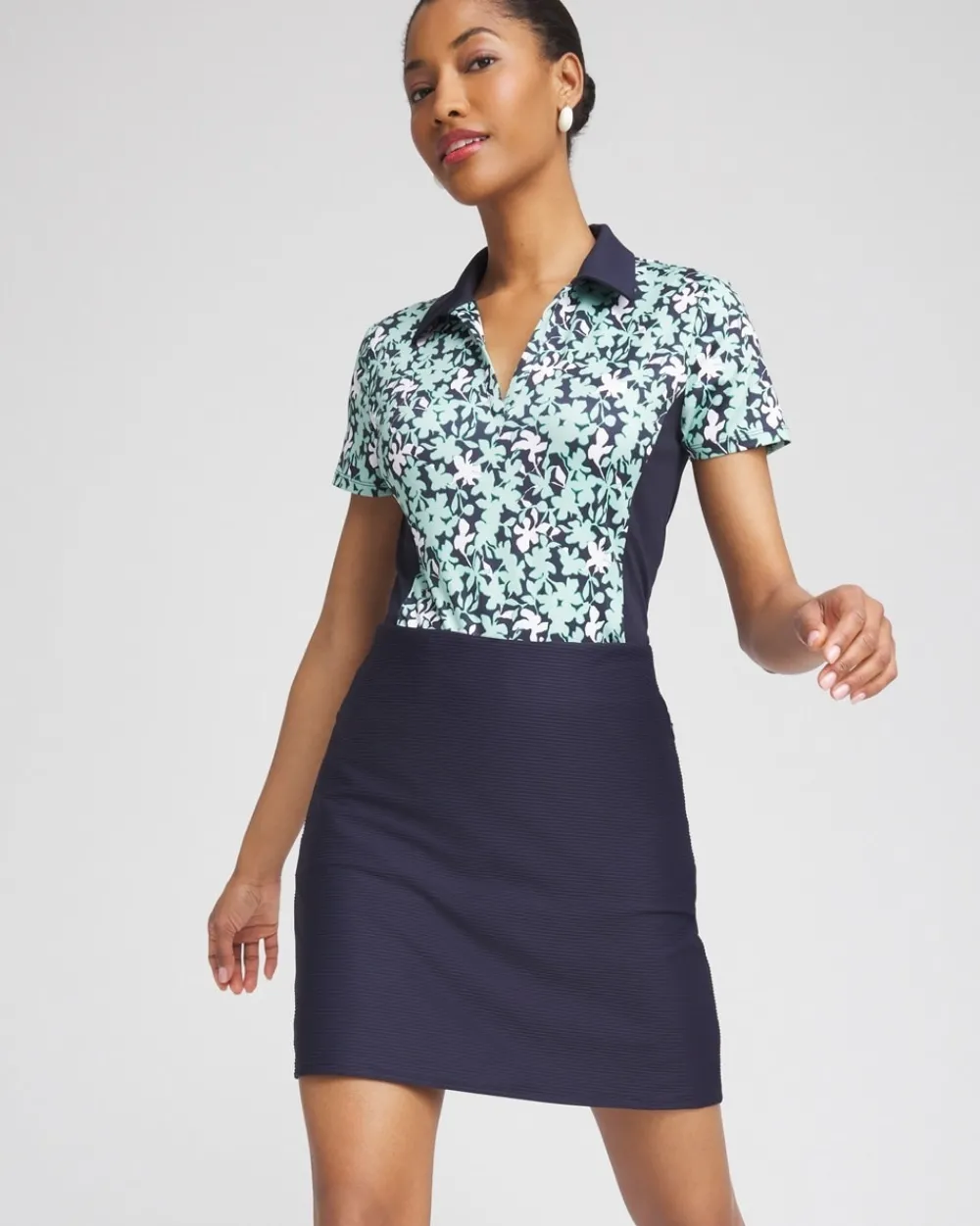Sale Zenergy® UPF Foliage Golf Top Tops
