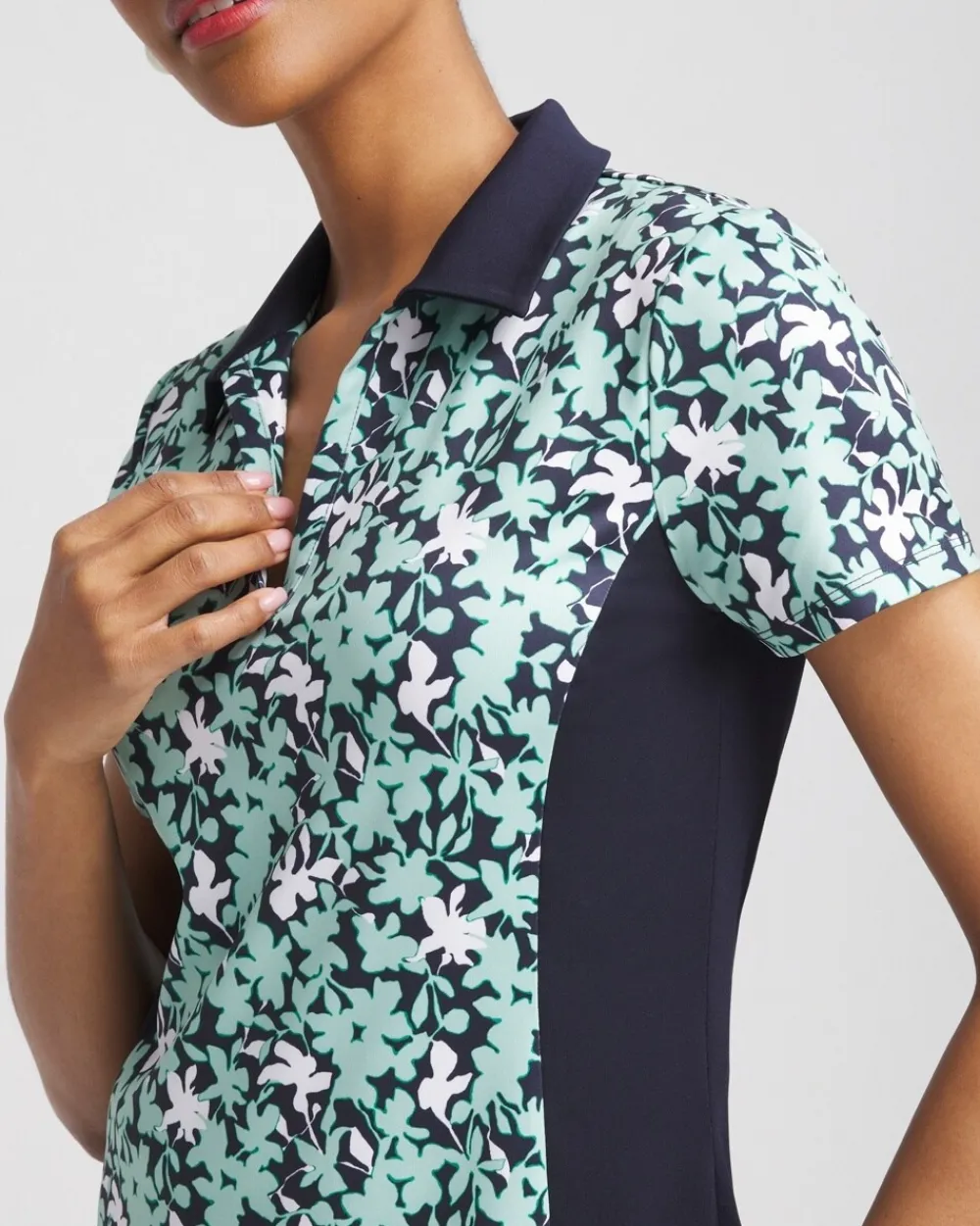 Sale Zenergy® UPF Foliage Golf Top Tops
