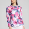 Best Sale Zenergy® UPF Knit Floral Tee Tops