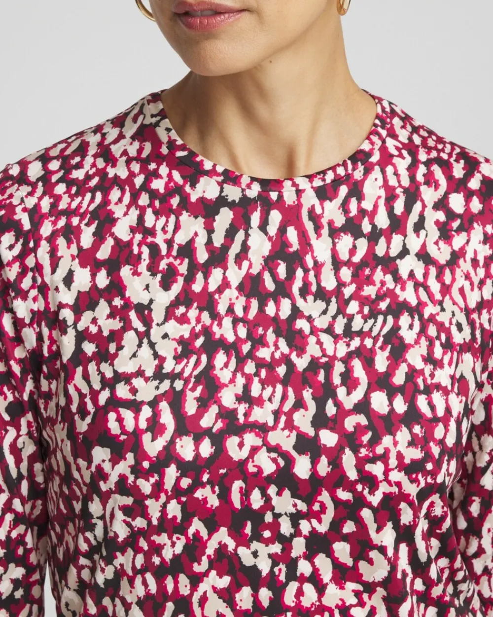Best Sale Zenergy® UPF Leopard Print Long Sleeve Sun Tee Tops