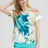 Store Zenergy® UPF Palms Tee Tops
