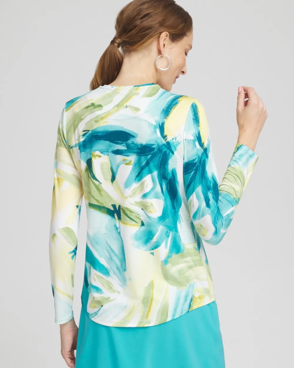 Sale Zenergy® UPF Printed Long Sleeve Top Tops