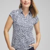 Best Zenergy® UPF Square Cap Sleeve Polo Tops